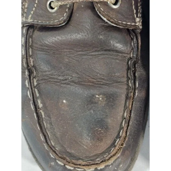 Carhartt Boots Moc Toe Chukka Wedge Brown Leather Work Mens 11.5 Rugged Classic - Picture 11 of 11